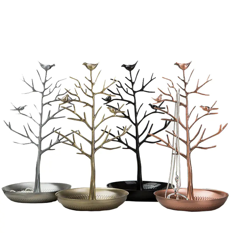 Artistic Metal Jewelry Tree Display
