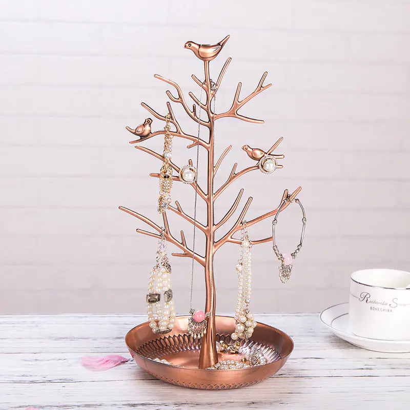 Artistic Metal Jewelry Tree Display