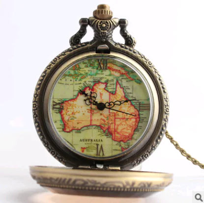Antique Australian Map Quartz Watch