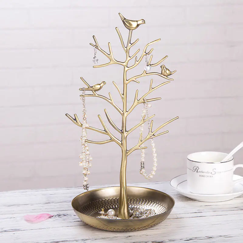 Artistic Metal Jewelry Tree Display
