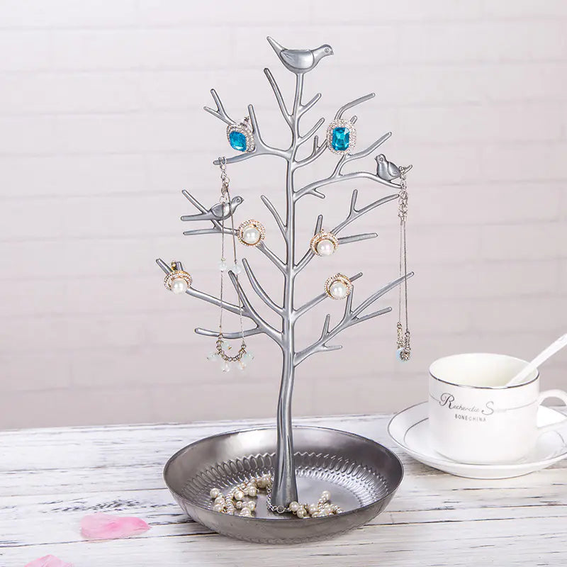 Artistic Metal Jewelry Tree Display