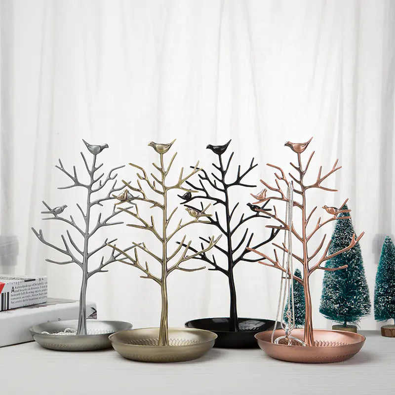 Artistic Metal Jewelry Tree Display
